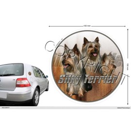Silky-Terrier Dog Sticker 15 cm Round