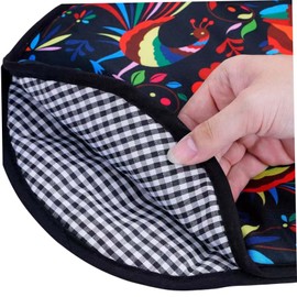 Tortilla Warmer Pouch 11.8 Inch Tortilla Warmer Anti-Scald & Dustproof Hanging Microwavable Easy Clean Holder for Kitchen Supplies Pouch-