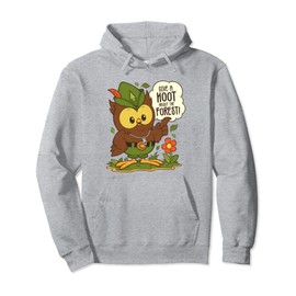 Woodsy Owl Give a Hoot About the Forest Arbor Day Earth Day Pullover Hoodie
