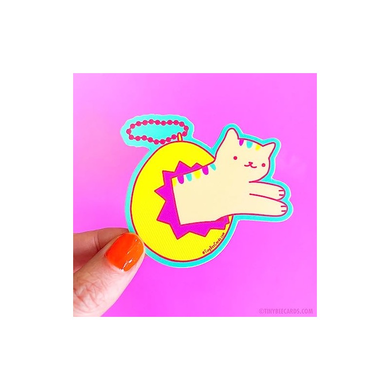 Cat Virtual Pet 90s Y2K Vinyl Sticker