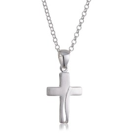 Vinani Cross Pendant Shiny with Sterling Silver 925 Italy AKY Chain 0