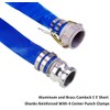 2" x 50' Blue PVC Backwash Hose with Camlock C