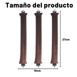 3 Piezas Rizos Sin Calor, Heatless Curls, Hair Rollers, Tubos Para Rizar El Cabello, Rollers Para Cabello,Adecuado Para Toda La Calidad Del Cabello, Herramienta De Peinado Bricolaje (MarróN)