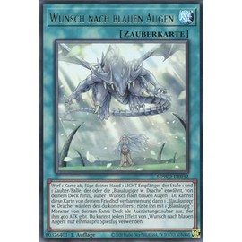 Wunsch nach blauen Augen (V.1) SDWD-DE042 Ultra Rare Deutsch Boosterfrisch Unlimitiert - Structure Deck: Blue-Eyes White Destiny - mit ReCollectibles-Versandschutz - für Yu-Gi-Oh!