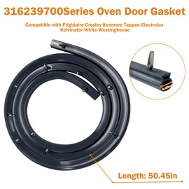 316239700 Range Oven Door Seal Gasket Fit for Frigidaire Kenmore Ovens, Replace AP2126661 PS440011 833130