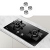 Jindizi Metal Gas Stove Knobs, 6Pack 6mm Zinc Alloy Control