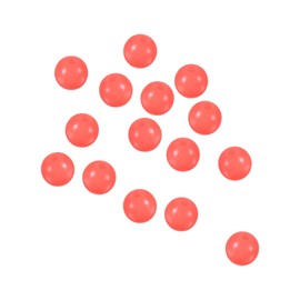 PATIKIL 8mm Luminous Fishing Beads, 200 Pieces Soft Plastic Glow Fishing Bait Eggs Rig Bead Tackle Tool Round, Red