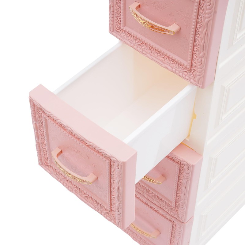 8 Drawers Narrow Storage Cabinet with Wheels,Slim Floor Cabinets,Rolling Organizer