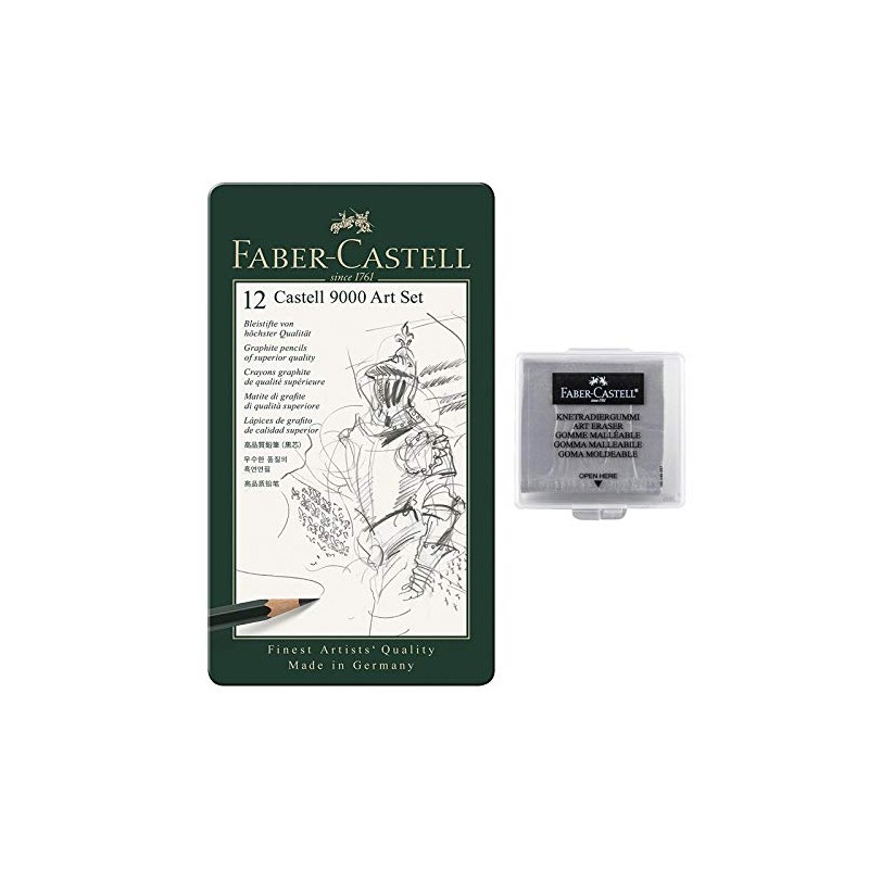 Faber-Castell 119065 – Pencil Castell 9000, Set of 12, Art