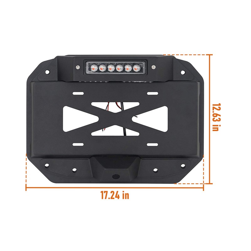 u-Box JL Wrangler Spare Tire Delete License Plate Relocation Kit