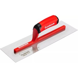 Goldblatt Stainless Steel Finishing Trowel 12"x4"w/Soft Grip Handle Lightweight