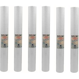 PureT Water Sediment Depth Filter - NSF Certified - Spun Poly Filter Removes Sediment and Other Organic Debris (6 Pack)