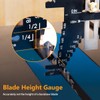 POWERTEC Universal 5-in-1 Step Depth Gauge for Measuring Chisel Angles,