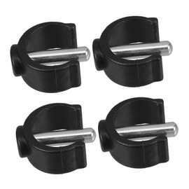 OHPHCALL 4 Pcs Crutch Holder Clips Cane Latch Clamps for Tubes Durable Thermoplastic Enhanced Stability for Toilet Stools and Shower Chairs