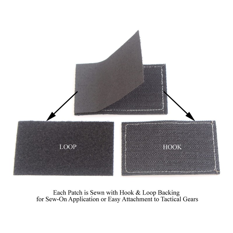 Tactical Patches of USA US American Flag Reverse, with Hook
