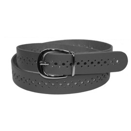 Glamexx24 Women's Genuine Leather Belt, 3 cm Wide, Denim Belt, Waist Belt Made in Germany, dark grey