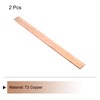 sourcing map 2Pcs 8" x 4/5" Copper Flat Bar,1/8" Thickness