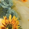 Kuuleyn Sunflower Curtains, Window Tulle Curtain, Sunflower Pattern Curtain, Home