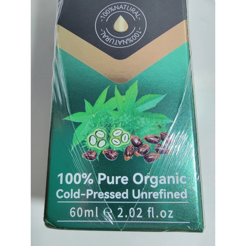 Aliver 100% Pure Organic Jamaican Black Castor Oil Cold Pressed