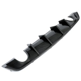 JMTAAT Rear Bumper Diffuser Compatible with 2012-2014 Dodge Charger SRT8 Lower Lip Valance Bumper Splitter Spoiler Shark Fin Plastic Carbon Fiber Color