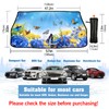 UOER Butterfly Car Windshield Sun Shade Umbrella Butterflies car Sun