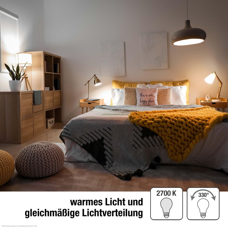 hellum Hellum e27 LED Birne Tropfen, Glhbirne e27 4,5 W,