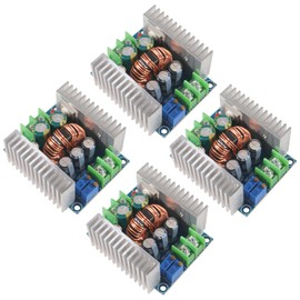 4Pcs 20A 300W Buck Converter Step Down Module DC 6-40V to 1.2-36V 20A 300W Adjustable Constant Current Voltage Regulator Power Supply Module with Short Circuit Protection Function