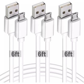 Micro USB Paquete De 3 Cables Micro Usb V8 Largo D 1.8m Sincronización