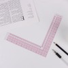 Sewing Quilting Ruler Plastic L-Square Ruler Heat Resistant Ruler with