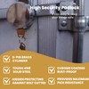 4 Pack Hidden Shackle Padlock Keyed Alike Heavy Duty Trailer