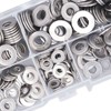 250PCS Flat Washer Kit Stainless Steel 5 Specifications Anti Corrosion