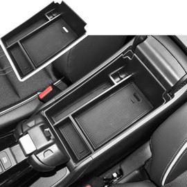 EDBETOS HRV Center Console Organizer Compatible with 2023 2024 2025 Honda HR-V EX/EX-L/LX/SE/Sport/Touring ABS Plastic Material Armrest Box Insert Tray Secondary Storage Pallet Accessories, Black