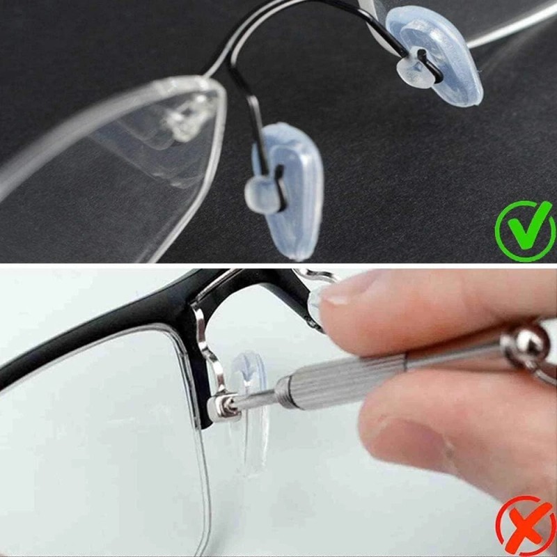 GF Computers 4 PCS Push-In Nose Pads for Oakley OX5113