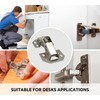 DOJA Barcelona Cabinet Hinges, Pack of 4, 104 x 44