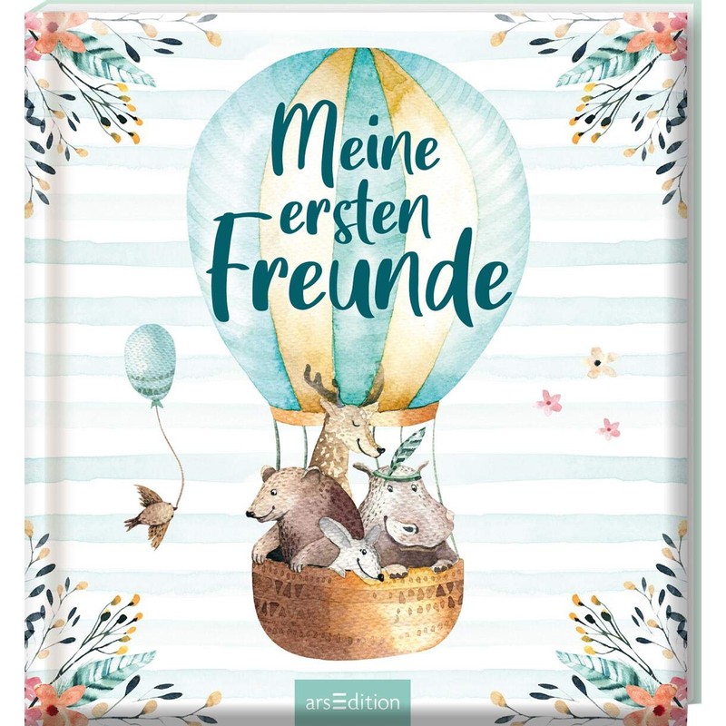 Meine ersten Freunde (Aquarell-Optik): Freundebuch für Kita, Krippe, Kindergarten, für
