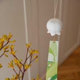 Dopamine Arts "Suzu Orchid" Wind Chime, Cream Skin, Small Cute Look, and Clear Tone