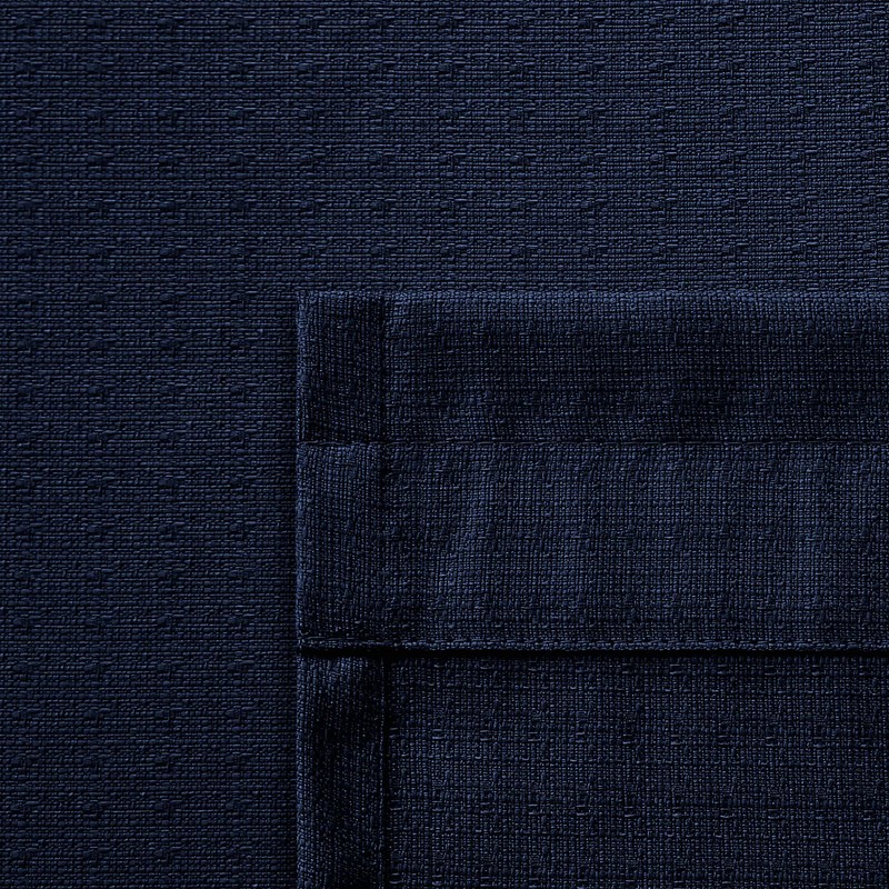 Bathroom Window Curtain,Short Curtains for Bedroom Kitchen Small Windows,Navy Blue,24