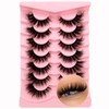 7 Pairs of 3D False Eyelashes, Cat Eye, Fluffy Volume,