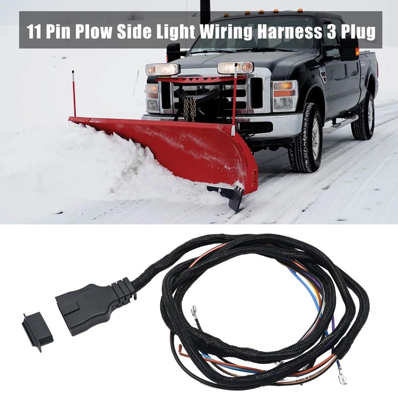 Aynaxcol 26377 11 Pin Plow Side Light Wiring Harness with