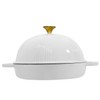 Flavehc Bread Oven Cast Iron Bread Dutch Oven with Cloche