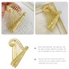 TOPPERFUN Harp Brooch, 2.48in Three Dimensional Harp Brooch with Pearls