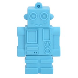 Cartoon U Disk Blue Robot Appearance High Speed Bulk Storage Flash Drive Memory Device128GB