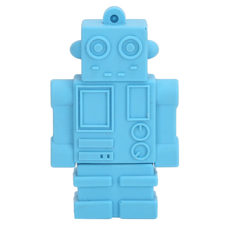 Cartoon U Disk Blue Robot Appearance High Speed Bulk Storage