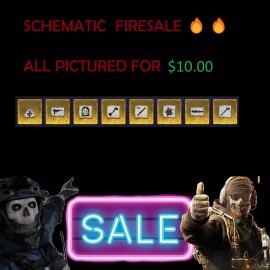 MW3 MWZ SEASON 1 SCHEMATICS FIRE SALE   ALL PICTURED FOR $10