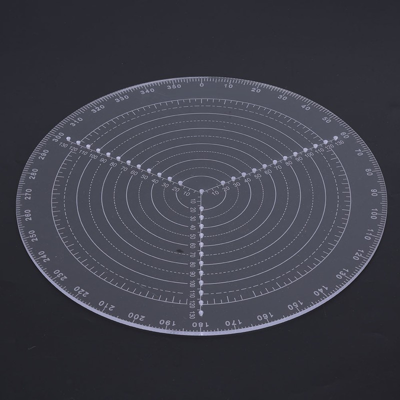 Transparent Acrylic Center Finder Woodworking Compass for Circle Center Finding