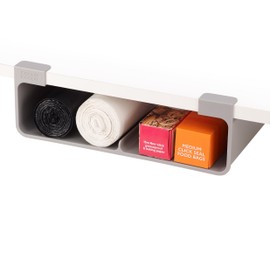 Joseph Joseph CupboardStore Under Shelf Storage Film, Foil and Bag Organizer, for Larger Rolls and Boxes, Fits Kitchen Units Over 13 in Wide, Large