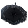 Ruoxian Black Princess Lace Folding Umbrella with UV Protection, Auto