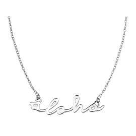 Sofia Milani - Women's Necklace 925 Silver - Aloha Hawaii Pendant - 50272, Sterling Silver, Cubic Zirconia