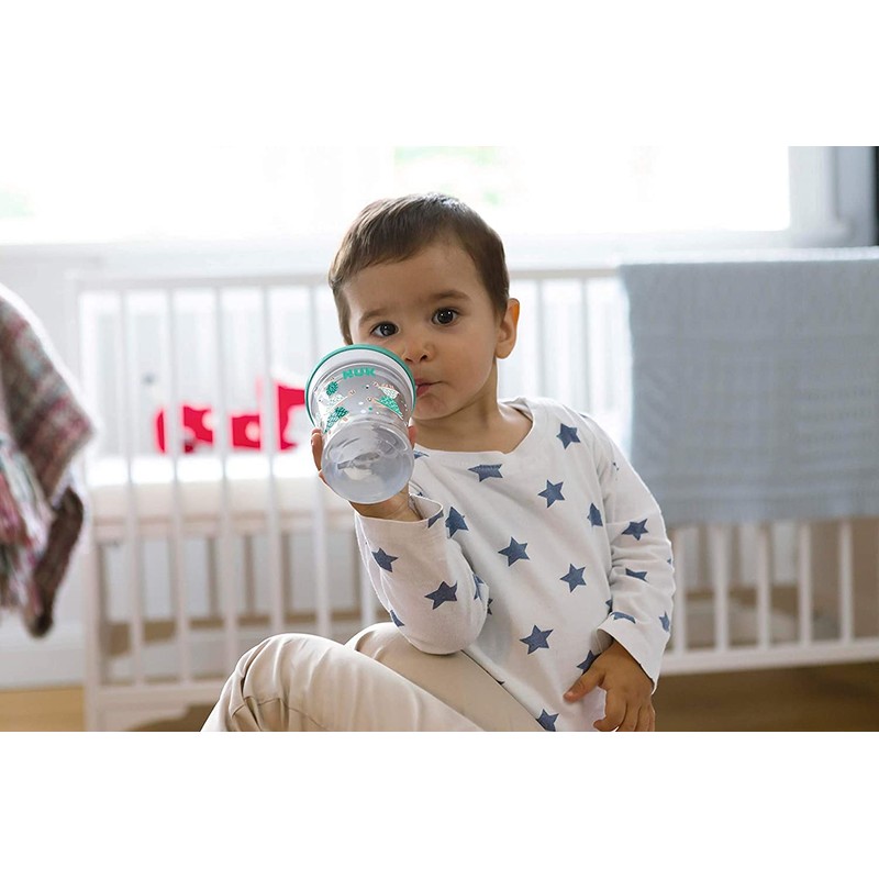 NUK Evolution Soft Spout Learner Cup (Blue Monkey, 2 Pack)