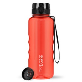 720°Dgree uberBottle Water Bottle, crystalClear Sports Bottle with Sieve, BPA-Free, for Sports, Gym, Fitness, Outdoors, Hiking, Made of Tritan, Lightweight, Shockproof, Reusable – 1.5 L